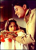 Waheeda Rehman and Dev Anand