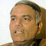 Finance Minister Yashwant Sinha