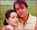 Namrata Shirodkar and Sanjay Dutt in Vaastav