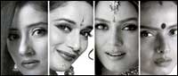 Manisha, Madhuri, Mahima and Rekha in Lajja