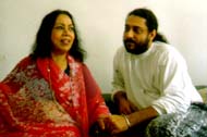 Ranjit Barot with his mother, Sitara Devi