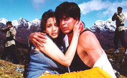 Shah Rukh Khan and Madhuri Dixit